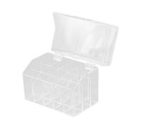 HAPINARY Lipstick Holder Mirror Makeup Organiser Cosmetic Case Compartment Lipstick Storage Box Desktop Storage Box for Cosmetics