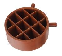 HAPINARY Lipstick Holder Vanity Organizer Wooden Display Stand for Lipstick Nail Polish Desktop Cosmetic Storage for Bedroom Salon Dresser Use