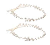 HAPINARY Luxury Pearl Hair Accessories Bridal Headbands Wedding Hair Band Faux Pearls Headpiece Perfect for Bride Wedding Party Photo