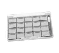 HAPINARY Magnetic Empty Eyeshadow Palette with Adjustable Metal Pans and Brush Portable Makeup Organizer Tray for DIY Cosmetics Travel-friendly Compact Design Flexible Compartment Layout