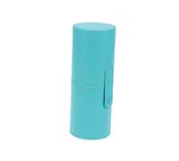HAPINARY Makeup Brush Holder Pu Leather Travelling Cosmetics Storage Organizer Case Compact Design for Easy Travel Capacity for Brushes Lake Blue for Keeping Your Makeup Tools Tidy