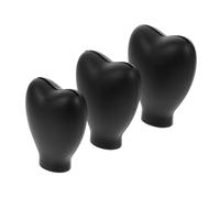HAPINARY Makeup Brush Protective Covers 3pcs Silicone Brush Head Holders Black Dustproof Caps for Travel and Storage