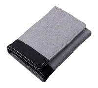 HAPINARY Men's Canvas Tri-fold Card Holder Wallet for Drivers | Lightweight Profile Folding Design Multiple Compartments Organized Storage for Business Cards and Travel Use