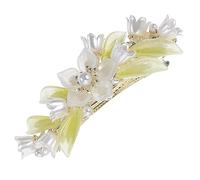 HAPINARY Metal Barrette Lily Flower Clip for Women Hair Clip for Girls Hair Catchers Strong Spring Snap Smooth Grip