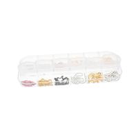 HAPINARY Metal Chains for DIY Keychains Nail Art Assorted Color Mini Chains Easy to Cut Adjust for Jewelry Making Bag Charms Nail Decorations for Parties Events