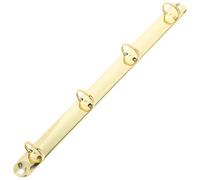 HAPINARY Metal Clip Ring Binder Mechanism for Binding Looseleaf Papers and Notebooks, Lightweight Iron 4-Ring A4 Binder Spine with Stylish Golden Finish for Document Storage and DIY