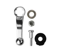 HAPINARY Metal Hair Clipper Adjusting Rod Kit 5pcs Set Plated Silver Hair Trimmer Accessory for Professional Barbers