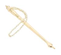 HAPINARY Metal Torah Pointer Reading Tool with Chain Precise Bible Navigation for Home School Travel Jewish Present Finger Pointer Gold Onion Head Design