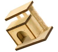 HAPINARY Mini Cat Scratcher Wooden Post Wear-Resistant Decorative Accessory for DIY Miniature Landscaping Scenes