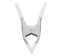 HAPINARY Mini Metal Spring Clips 6.3 Inch Nickel-Coated Heavy-Duty A-Frame Clamps with Rubber Grip for Greenhouse and Photography Backdrop