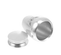 HAPINARY Mini Sealed Heart-shaped Stainless Steel Pet Ash Urn for Dogs and Cats Lightweight Cremation Casket with Screw Lid Memory Container for Small Cremated Remains Easy to Clean Silver