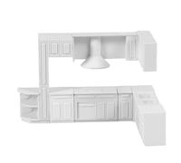 HAPINARY Miniature Doll House Stove and Wash Basin 1/25 Scale Set for Kitchen Scene Prop and Craft Accessories