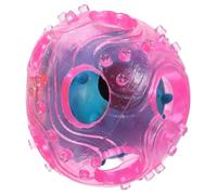 HAPINARY Missing Food Nail Ball Toy Treat Ball for Dogs Interactive Dog Toys Double Lattice Design Random Color