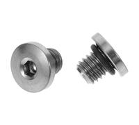 HAPINARY Mountain Bike Hydraulic Disc Brake Oil Cylinder Fixing Screws 2Pcs Titanium Alloy M5X5-8Mm Bolts Compatible with Shimano for Safe Riding
