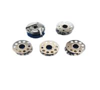 HAPINARY Multi-Functional Bobbin Case for Domestic Sewing Machine with Sturdy Hard Metal Construction and 4 Silver Bobbins, Easy to Use Sewing Machine Accessory for Home Crafting