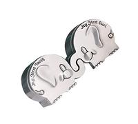HAPINARY My First Tooth and Curl Box Set Elephant Shape Silver Metal Newborn Baby Keepsake Organiser for Hair and Teeth Christening Birthday