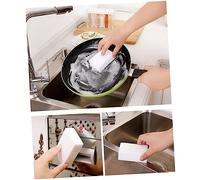 HAPINARY Nano Melamine Cleaning Sponges 20pcs White 10x6x2cm Kitchen and Bathroom Non-Scratch Eraser Pads for Stain Removal and Surface Wiping