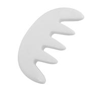 HAPINARY Natural Jade Massage Comb Large Tooth Scalp Massager Gua Sha Tool for Meridian and Head Massage Smooth Elegant Texture for Relaxation and Scalp Stimulation