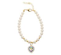 HAPINARY Necklace Pearl Planet Pearl Necklace Pendants Animal Pet Collar for Cat Dog Adjustable Fashionable Jewelry