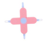 HAPINARY Nose and Ear Cleaner Tool with Cross Shaped Design for Safe Ear Wax Removal and Nail Care Pink Multifunctional Grooming Kit for Newborns