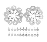 HAPINARY Number Tags 1-40 Metal Identification Key Tags with Rings for Luggage Tracking and Office Sorting