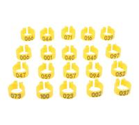 HAPINARY Numbered Bird Leg Rings Plastic Pigeon Foot Bands 100 Pcs 10Mm for Chickens and Poultry Breeds