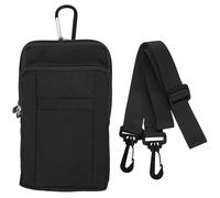 HAPINARY Nylon Phone Waist Bag Crossbody Messenger Bag for Commuters | Waterproof Zip Storage, Multi Compartment Layout, Keeps Keys and Coins Dry, Casual Use for Men and Women