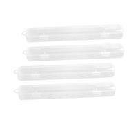 HAPINARY Paint Brush Holder and Pencil Case Set, 4pcs Portable Storage Boxes for Artists, Plastic Paint Brush and Pen Storage for Travel and Studio Use