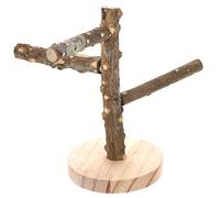 HAPINARY Parakeet Perch Bird Cage Toy Wood Perch Stand Bird Training Stand Easy to Install Clean