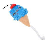 HAPINARY Pet Ice Cream Chew Toy for Puppies Plush Molar Toy Safe Teething Plaything for Dogs Portable Cartoon Design for Interactive Play and Positive Behavior Reinforcement