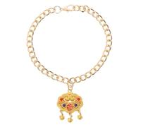 HAPINARY Pet Metal Longevity Lock Necklace with Bell Adjustable Fashion Accessory for Dogs Cats Stylish Functional for Festive Occasions