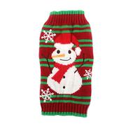 HAPINARY Pet Year Costumes Cozy Dog Sweaters Snowman Pattern Winter Dog Jacket Xxs