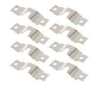 HAPINARY Picture Frame Hangers Photo Frame Hanging Hooks Heavy Duty 50pcs Double Hole with Screws , Metal and Copper Easy to Hook for Wall Decorations and Framed Maps for Shop and Office