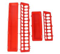 HAPINARY Pigeon Feeder 2pcs Red Pigeon Feeding Troughs 515x125x80mm 300x125x80mm Sturdy Bird Supplies for Outdoor Use