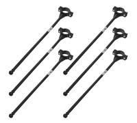 HAPINARY Plastic Bike Handlebar Flagpoles with Smooth Surface and Easy to Attach and Remove 6 Pcs for Cycling for Advertising and Holiday Parties