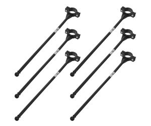 HAPINARY Plastic Bike Handlebar Flagpoles with Smooth Surface and Easy to Attach and Remove 6 Pcs for Cycling for Advertising and Holiday Parties