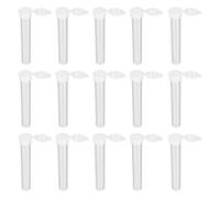 HAPINARY Plastic Cylindrical Test Tubes 3g Capacity Lightweight and Safe for Use 100pcs with Three Holes Flip Lid Storage Containers for Laboratory, Beads, Sweets, and Small Item