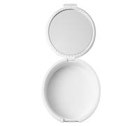 HAPINARY Plastic Denture Storage Case with Ventilated Portable Artificial Tooth Container for False Teeth White Denture Box for Easy Carrying and Safe Protection