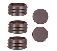HAPINARY Plastic Furniture Caster Cups 10Pcs Non-Slip 1-3/4" Round Floor Protectors for Home Office Sofa and Bed Use