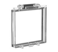 HAPINARY Plastic Push Button Cover for Industrial Panels and PC Sockets, Square Shape Switch Protector with Accident Prevention Function for Laboratories and Industrial Settings