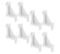 HAPINARY Plastic Refrigerator Shelf Support Clips Freezer Cooler Shelf Brackets for Stable Storage in Freezers and Refrigerators 8Pcs