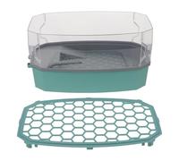 HAPINARY Plastic Turtle Tank User Friendly Layout with Lid and Basking Platform, Escape Proof Turtle Habitat Box Combining Aquatic and Land Areas for City Apartments and Urban Homes