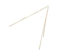 HAPINARY Playhouse Wood Frame Solid Hardwood Tent Poles with Triangle Stabilizer Brackets Support Rods for Teepee Replacement Parts Smooth Natural Finish for Stable Play Tents and Outdoor