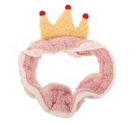 HAPINARY Plush Crown Headband for Women Soft Coral Fleece Wide Hairband Comfortable Facial Spa Headband Makeup Accessory Versatile for Any Hairstyle