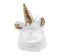 HAPINARY Plush Unicorn Hat for Lizard Party Adorable Pet Hat Reptile Costume Accessory Warmth for Small Animals Lizard Festival Ornament