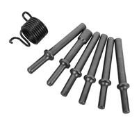 HAPINARY Pneumatic Air Hammer Bits Kit with Solid and Semi-Hollow Rivet Heads, Steel Construction, Efficient Air Hammer Smoothing and Vibration Absorption for Metalwork and Professional