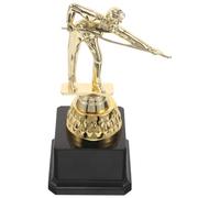 HAPINARY Pool Table Tournament Trophy, Billiards Championship Trophy Cup, 8in Golden Plastic Award, Wipes Clean, Display Decor for Snooker and Pool, Collecting and Celebrating Great Moments
