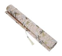HAPINARY Portable Calligraphy Brush Roll Storage Bag Canvas Pencil Case Organizer Suitable for Students and Artists Holds Multiple Brushes and Pens