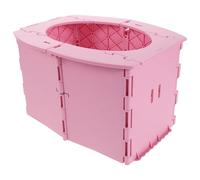 HAPINARY Portable Foldable Potty for Compact Travel Toilet with Stable Support and Easy-Clean Stain-Resistant Surface Ergonomic Design for Healthy Sitting Posture for Camping Car Trips and