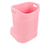 HAPINARY Portable Foot Bath Tub with Eva Material for Relief and Calf Fatigue Relief Deep Foot Soak Basin for Home Use and Traveling in Pink